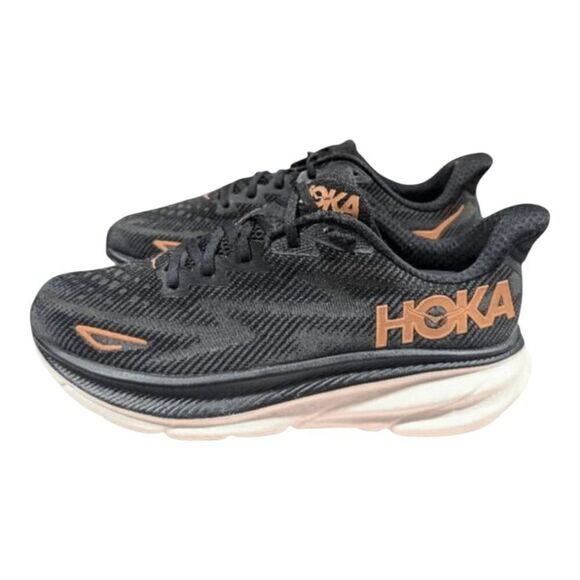 HOKA ONE ONE Clifton 9 \'Black Copper\' Running Shoes Size 10W/M8 main image 7